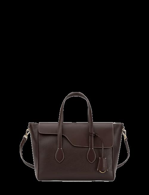 ATP Atelier | Merlara Walnut/Contrast Stitch Grained Calf | ONE SIZE