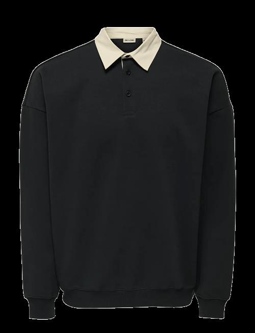 ONLY & SONS | Onsjeffrey Vtg Ls Rugby Solid Polo | S