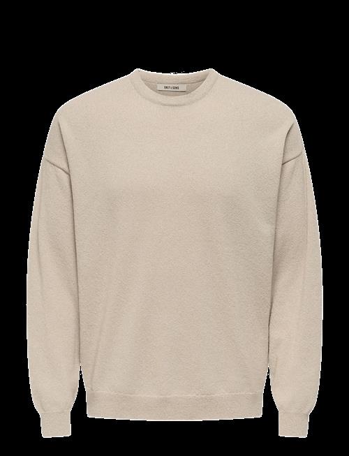 ONLY & SONS | Onsjob Rlx Ls Boucle Crew Knit | XXL