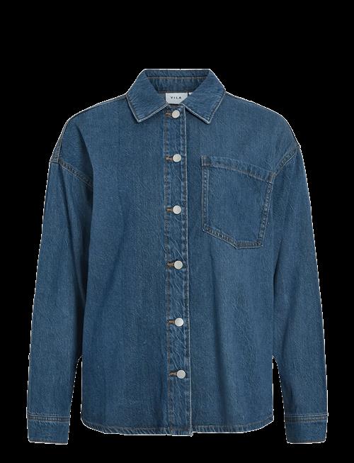 Vila | Vikiki L/S Denim Shirt Mbd | 34