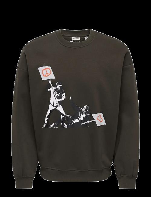 ONLY & SONS | Onsbanksy Vtg Crew Neck Vd | M
