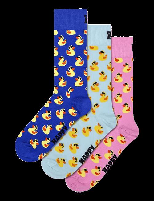 Happy Socks | 3-Pack Rubber Duck Socks Gift Set | 41-46