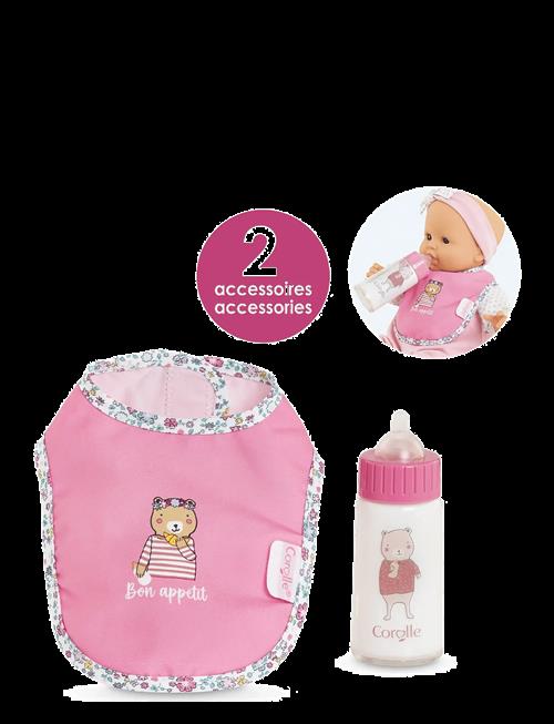Corolle | Corolle Doll Accessories Bib + Baby Bottle | ONE SIZE