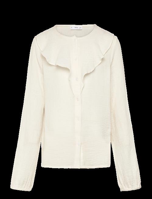 Mango | Crinkled Ruffle Shirt | 146