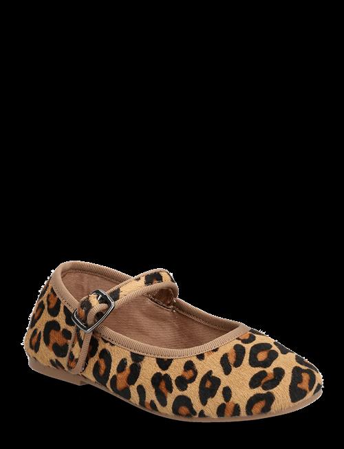 Mango | Leopard-Print Leather Ballerinas | 21
