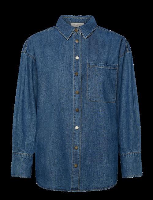 FREE/QUENT | Shirt From Freequent In A Soft Denim Material. The Shirt Has A Simple Silhouette | XS