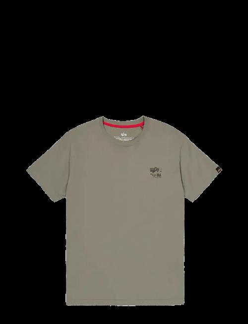 Alpha Industries | Camo Logo Puff Print Back Print T | M