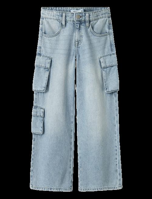 name it | Nkfbella Wide Cargo Jeans 8772-Be Noos | 128
