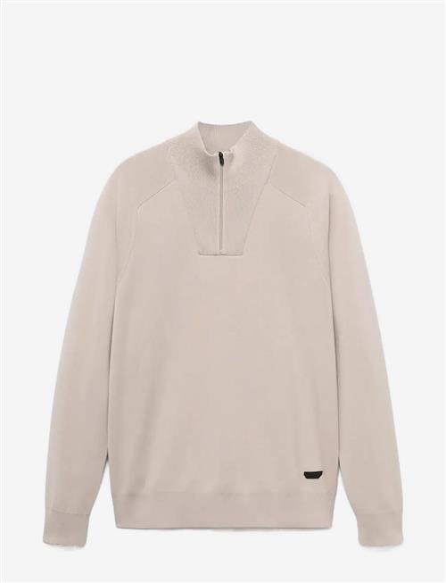 Mango | Breathable Zip-Neck Sweater | S
