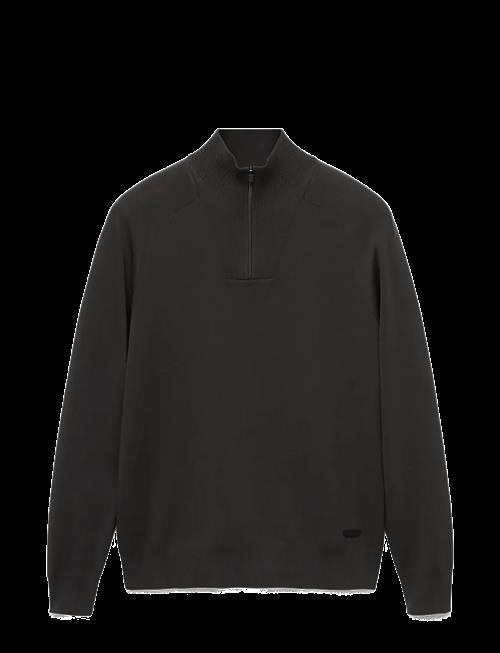 Mango | Breathable Zip-Neck Sweater | M