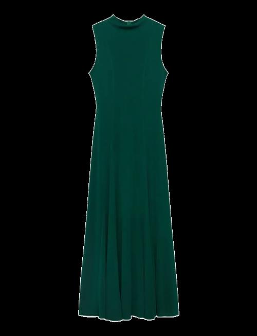 Mango | Godet Dress With A Perkins Collar | XL