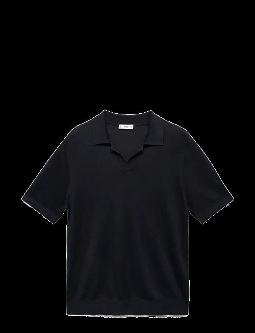 Mango | Cotton Polo Shirt With Microstructure | XL