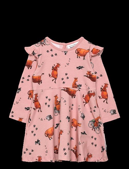 Geggamoja | Mamma Mu Flared Dress Blush Pink | 122/128