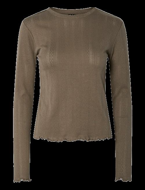 Pieces | Pcmarie Ls O-Neck Poin Top Jrs Noos Bc | XS