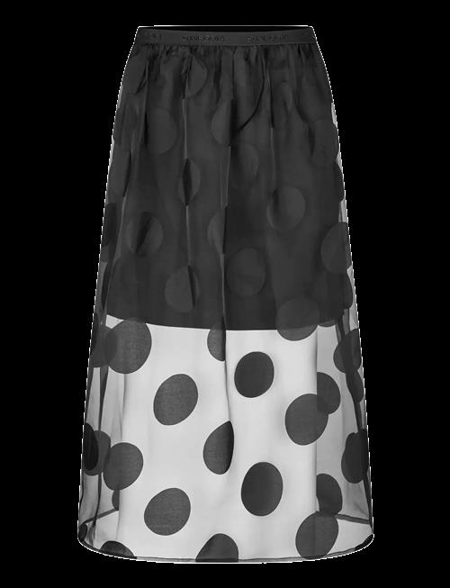 STINE GOYA | Dotted Organza, Elasticated Waistband Midi Skirt | L