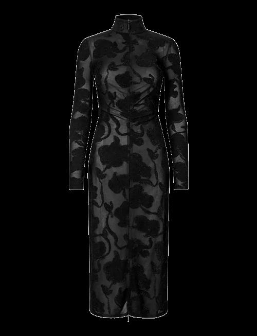 STINE GOYA | Lurex Jersey, Long Sleeve Zip Dress | S