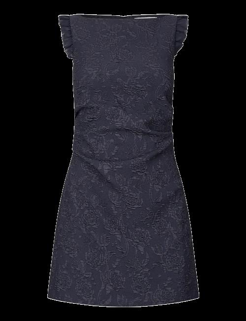 STINE GOYA | Stretch Jacquard / Sheer Ggt, Tuck Mini Dress | M