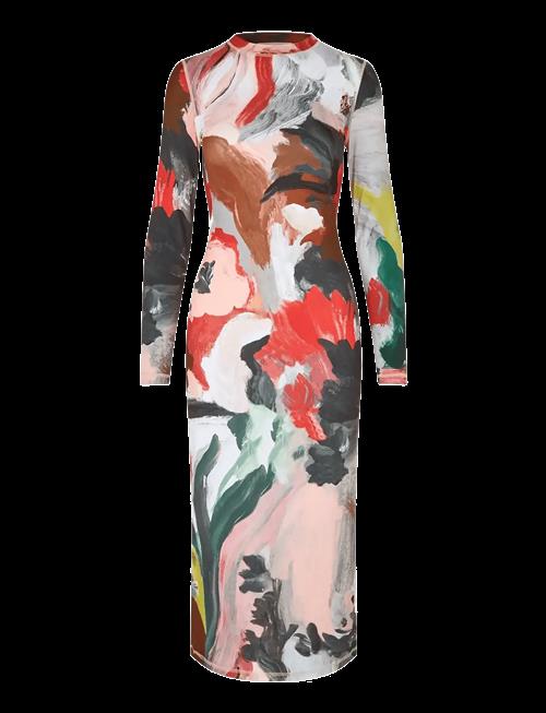 STINE GOYA | Stocking Jersey, Pullover Long Sleeve Midi Dress | XS/S