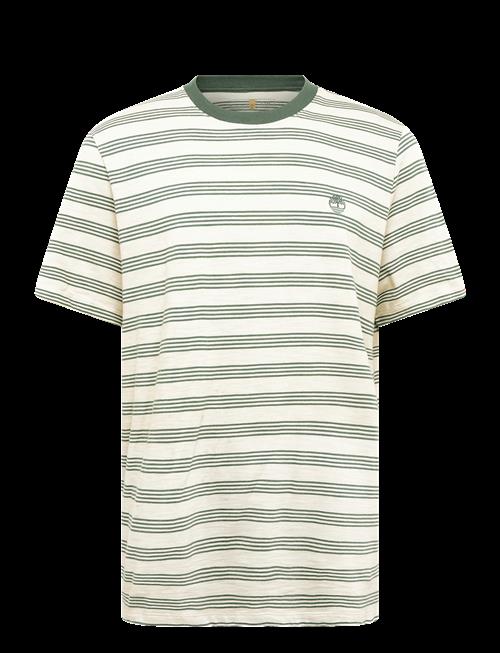 Timberland | 4 Rows Striped Short Sleeve Tee Putty-Pineneedle Yd | L