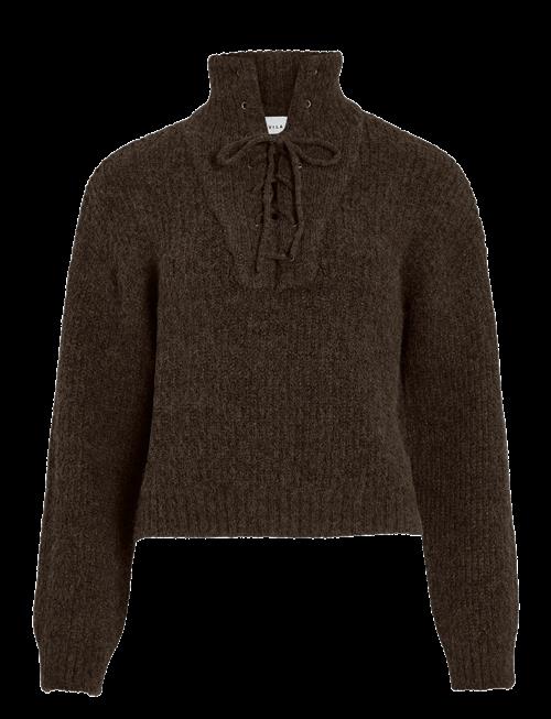 Vila | Vigleeba High Neck L/S Rib Knit Top | XXL