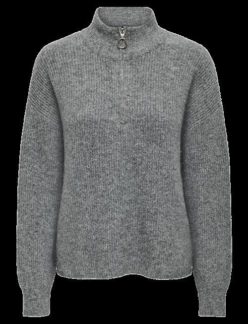 ONLY | Onltokyo Solid L/S Zip Pullover Knt Noos | XS