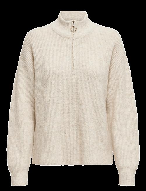ONLY | Onltokyo Solid L/S Zip Pullover Knt Noos | XS
