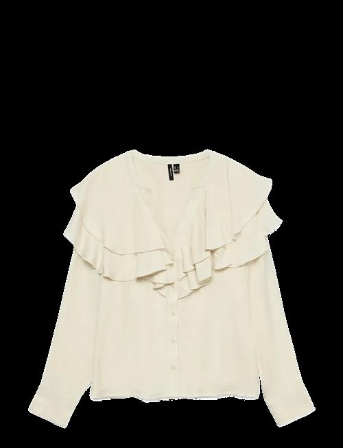 Vero Moda | Vmlizzi Ls Flounce Top Wvn Ga | XL