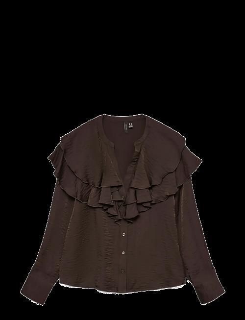 Vero Moda | Vmlizzi Ls Flounce Top Wvn Ga | M