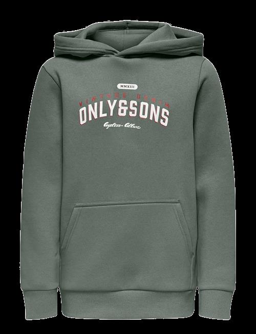 ONLY & SONS | Osjceres Reg Vintage Print Hood Swt Noos | 110-116