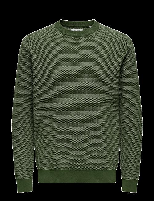 ONLY & SONS | Onsmorgan 12 Structure Crew Knit Noos | L