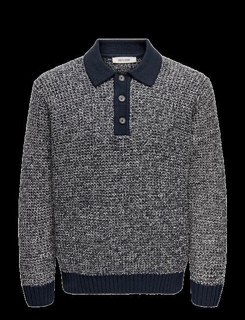ONLY & SONS | Onsalf Rlx Structure Polo Knit | L