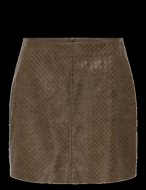 ONLY | Onlsaku Braid Faux Leather Skirt Otw | XS