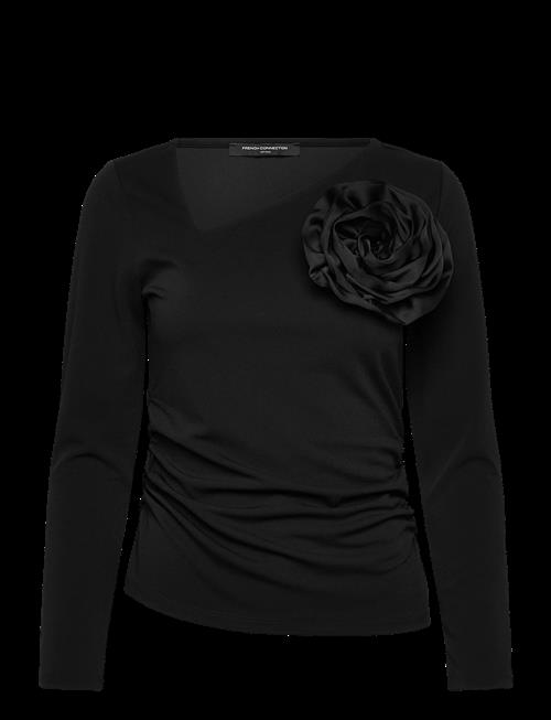 French Connection | Valetta Jersey Ls Rosette Top | M