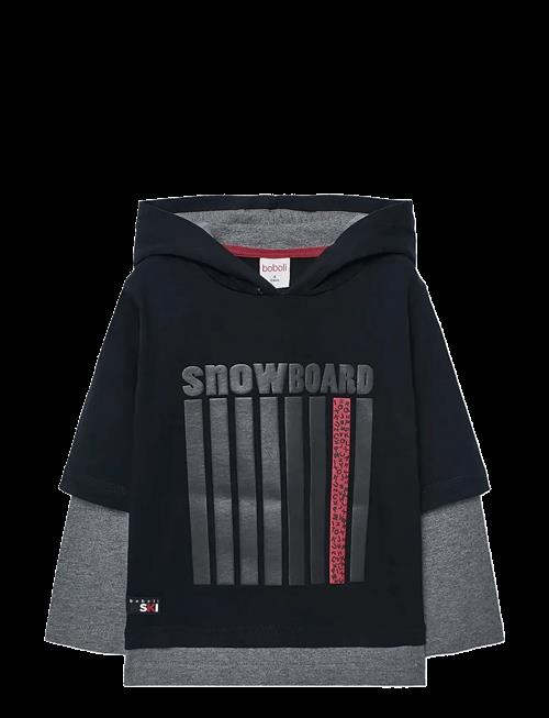 Boboli | Knit Hooded T-Shirt | 98