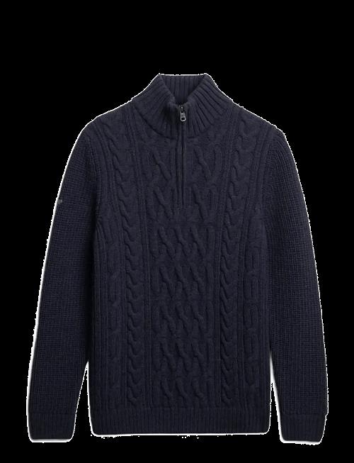 Superdry | Jacob Cable Knit Half Zip | XL