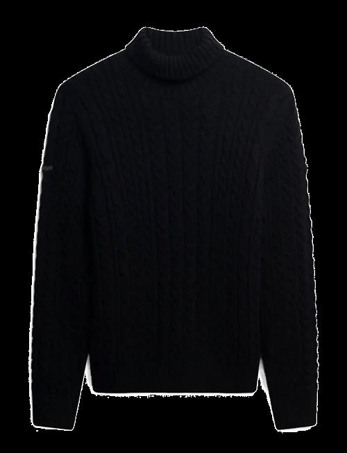 Superdry | Jacob Cable Roll Neck Jumper | XL