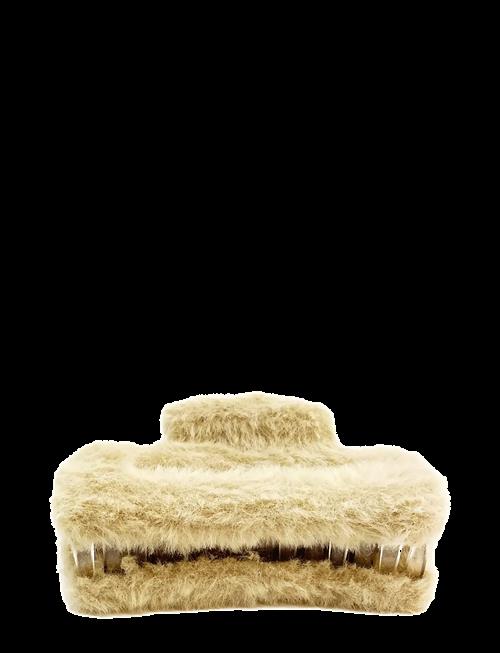Pipol's Bazaar | Cally Furry Clamp Big Beige | ONE SIZE