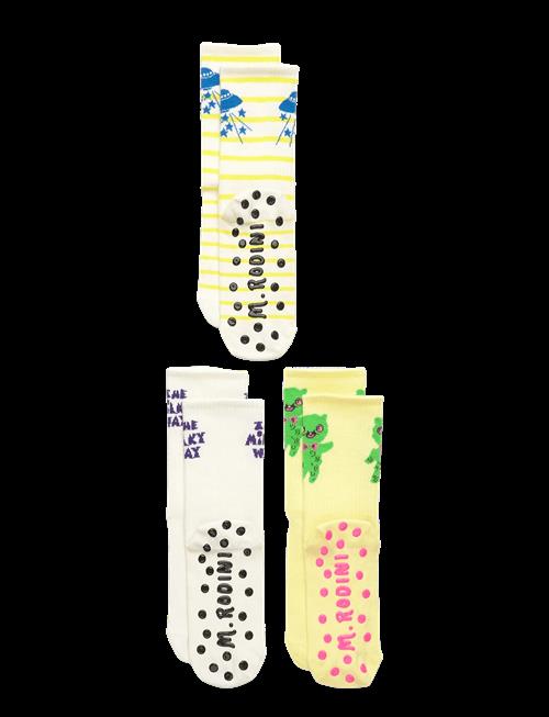 Mini Rodini | The Milky Way 3-Pack Anti-Slip Socks | 32/35