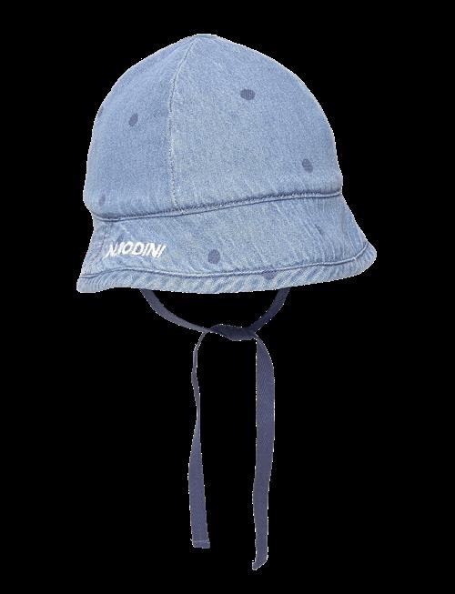 Mini Rodini | Lw Denim Dots Aop Sun Hat | 40/42