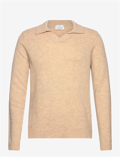 Lindbergh | Lambswool L/S V-Neck Polo | M