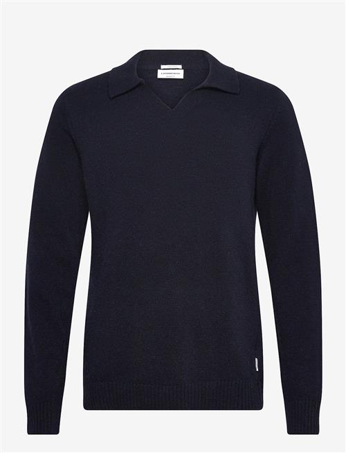 Lindbergh | Lambswool L/S V-Neck Polo | XXL