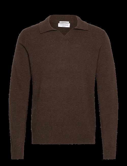 Lindbergh | Lambswool L/S V-Neck Polo | XXL