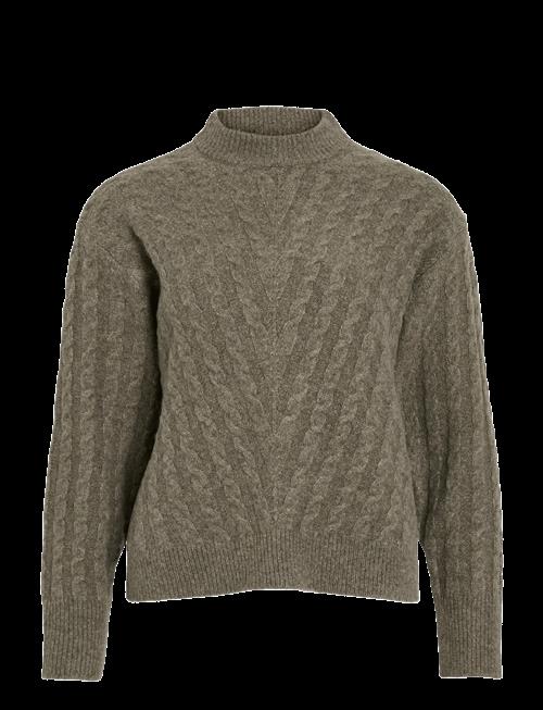 Vila | Virelli Highneck L/S Cable Knit Top/Bfs | S