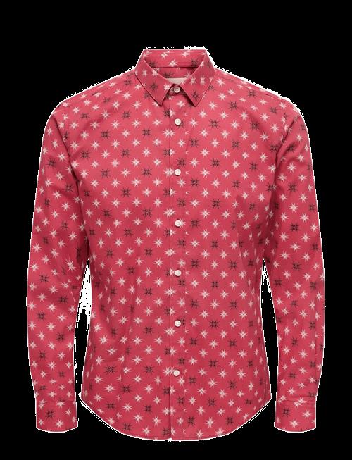 ONLY & SONS | Onself Xmas Aop Slim Poplin Ls Shirt | S