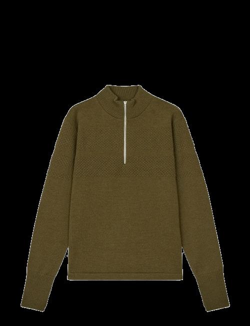 Mads Nørgaard | Wool Klemens Half Zip Knit | L