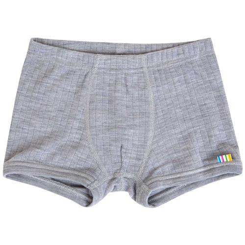 Joha Boxers Gråmeleret Lt. Grey Melange-110 cm Uld Grå  110 cm  Drenge, Piger