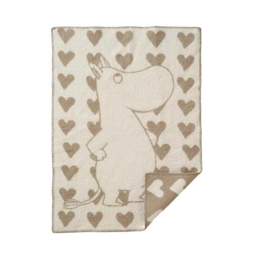 Klippan Yllefabrik Moomin Heart  Taupe  Taupe-OS Uld Beige  One Size  Drenge, Piger