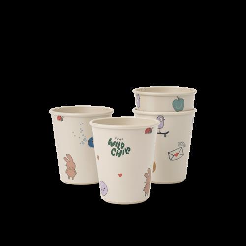 Liewood Lana 4-pak Kopper Tamtam Sandy  Tamtam Sandy One Size  Beige  One Size  Drenge, Piger