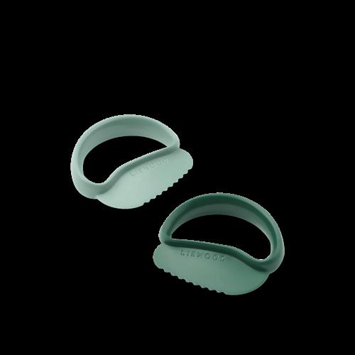 Liewood Riven 2-pak Med Børnesikre Skæremaskiner Peppermint Garden Green  Peppermint Garden Green One Size  Grøn  One Size  Drenge, Piger