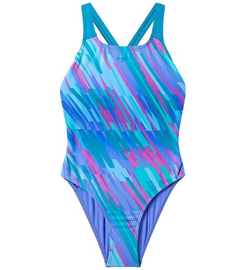 Speedo Badedragt - Print Powerback - Moonlight Lavender/Hyper Te